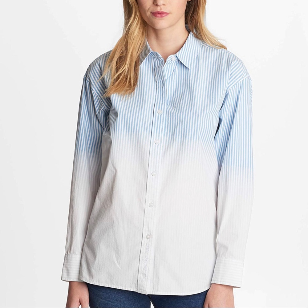 Karl Lagerfeld Paris STRIPE OMBRE BLOUSE